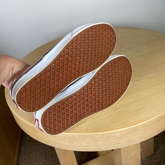 Vans Pink and White Checkered Slip-On Sneakers - Picture 6 of 7